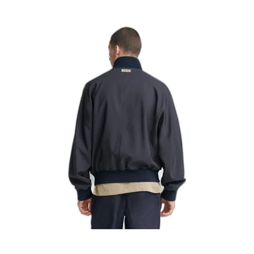 Buttoned High Neck Jacket