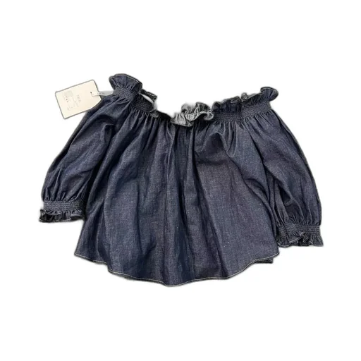 Logo Pleated Blouse