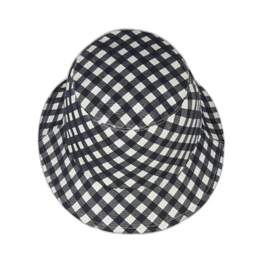 Reversible D-Little Vichy Small Brim Bucket Hat