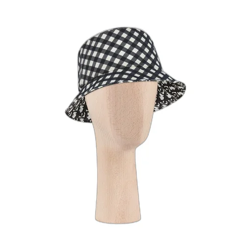 Reversible D-Little Vichy Small Brim Bucket Hat