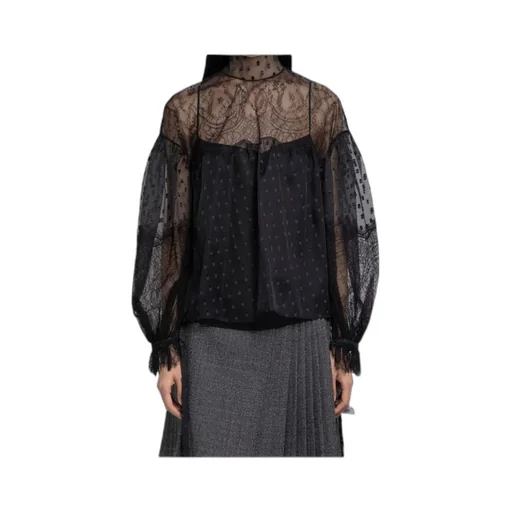 Lace Long-Sleeved Blouse