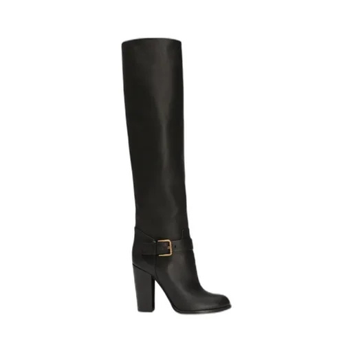 Buckle Detailed Heeled Boots