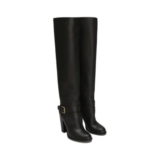 Buckle Detailed Heeled Boots