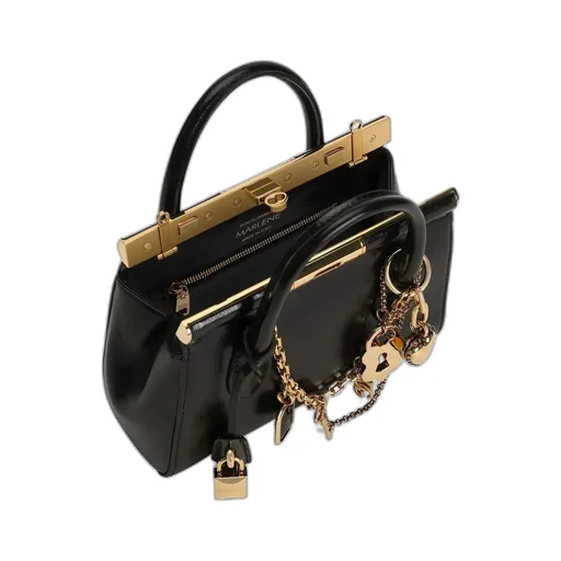 Mini Charm-Detail Tote Bag