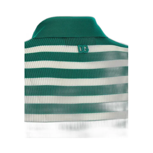 Striped Short-Sleeve Polo Shirt