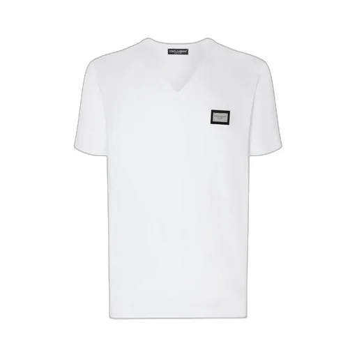 Logo Patch V-Neck T-Shirt