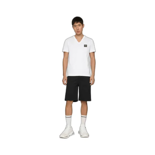 Logo Patch V-Neck T-Shirt
