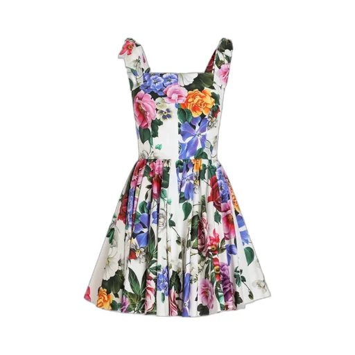 Floral Printed Sleeveless Mini Dress