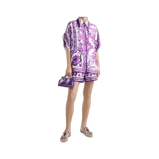 Majolica Printed Twill Shorts