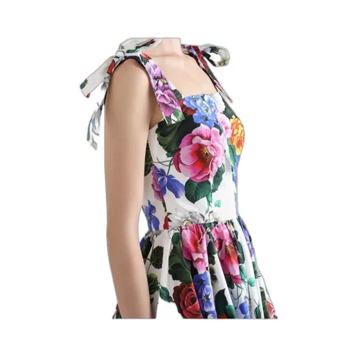 Floral Printed Sleeveless Mini Dress