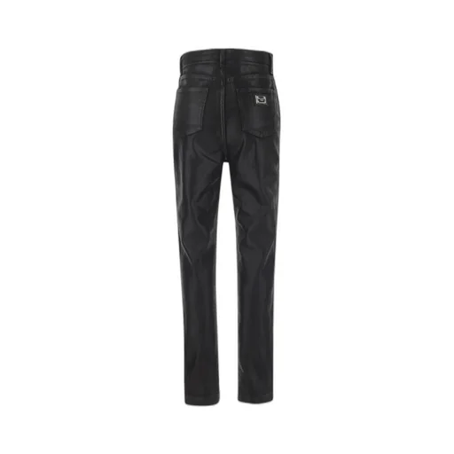 Logo-Plaque High Waist Jeans
