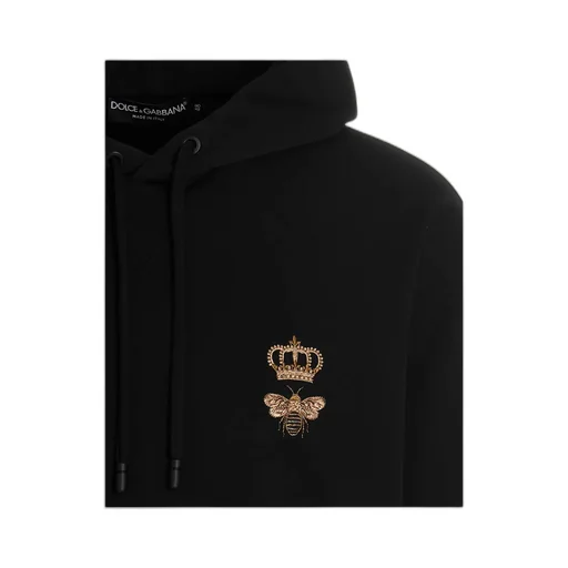 Logo Embroidered Drawstring Hoodie