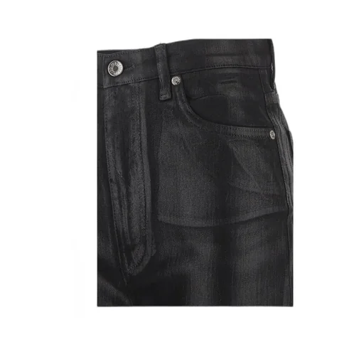 Logo-Plaque High Waist Jeans