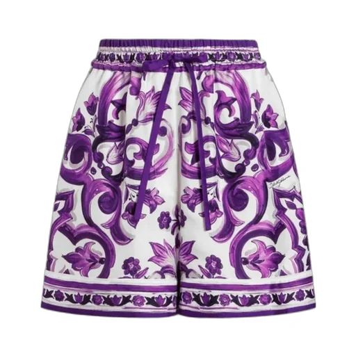 Majolica Printed Twill Shorts