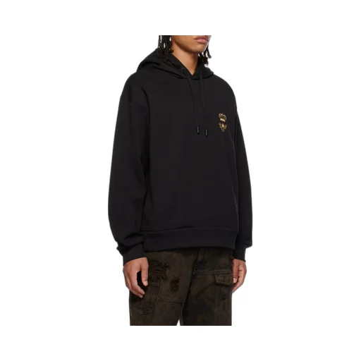 Logo Embroidered Drawstring Hoodie