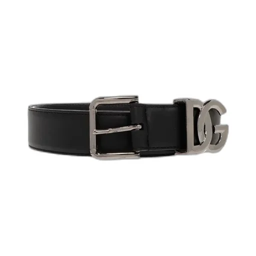 Logo Plaque Square Buckle Belt