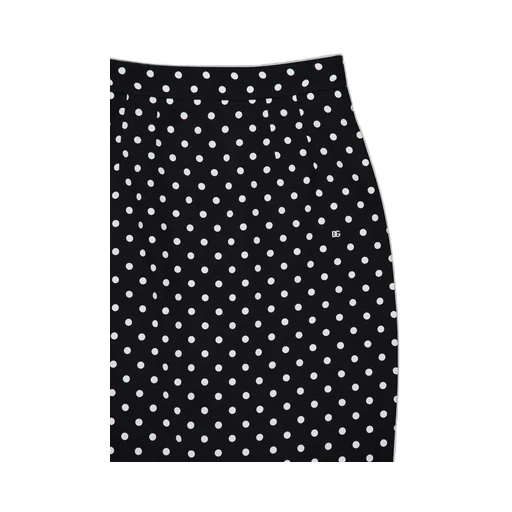 Polka Dot Printed Pencil Skirt