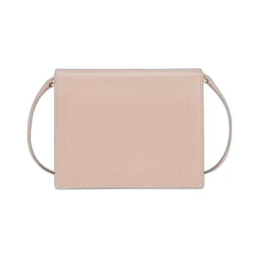Logo Embossed Foldover Top Crossbody Bag