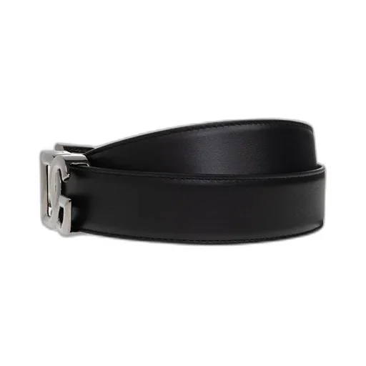Logo Plaque Square Buckle Belt