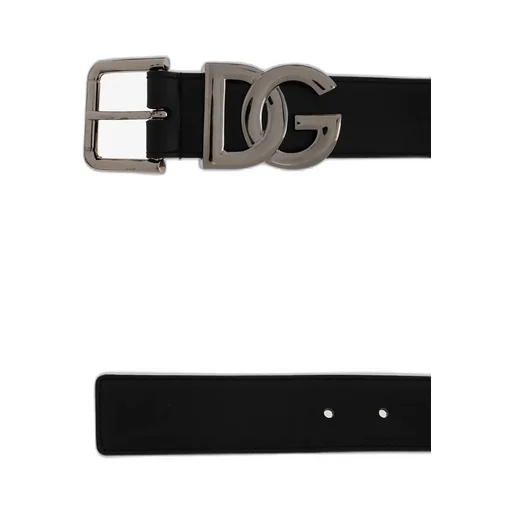 Logo Plaque Square Buckle Belt