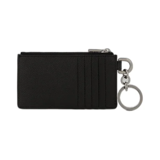 Logo Plaque Zipped Wallet