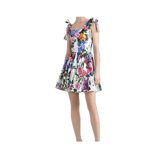 Floral Printed Sleeveless Mini Dress