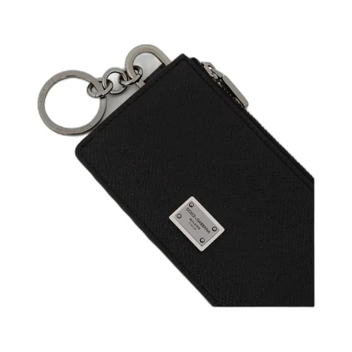 Logo Plaque Zipped Wallet