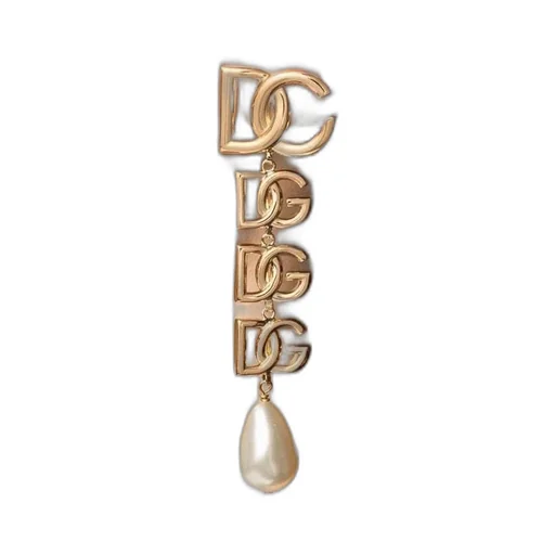 Multiple Logo Drop Earrings