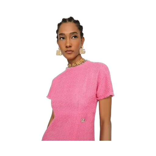 Tweed Crewneck Mini Dress
