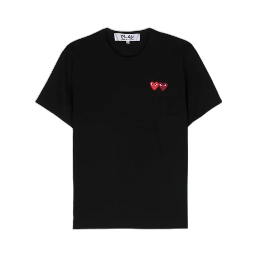 Double Heart Crewneck T-Shirt