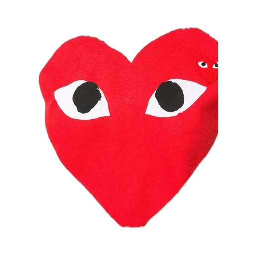 Play Heart Print Logo Patch T-Shirt