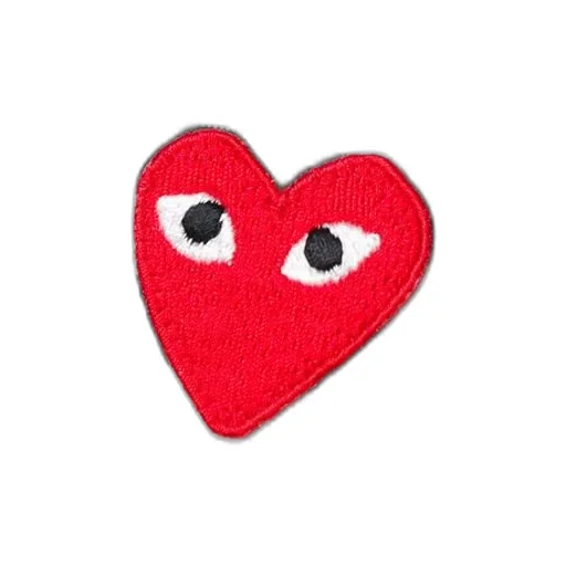 Heart-Shaped Decal Striped Long-Sleeved T-Shirt