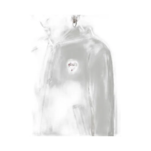 Heart Logo Patch Zip-Up Sweater