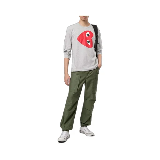 Sideways Heart Print T-Shirt