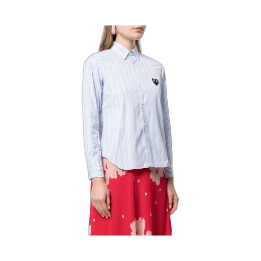 Stripe Print Button-Down Shirt