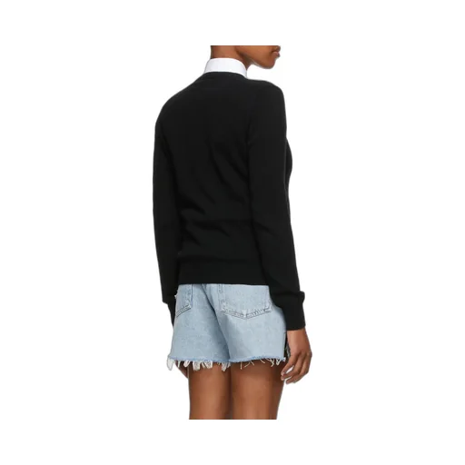 Heart-Patch Knit Cardigan