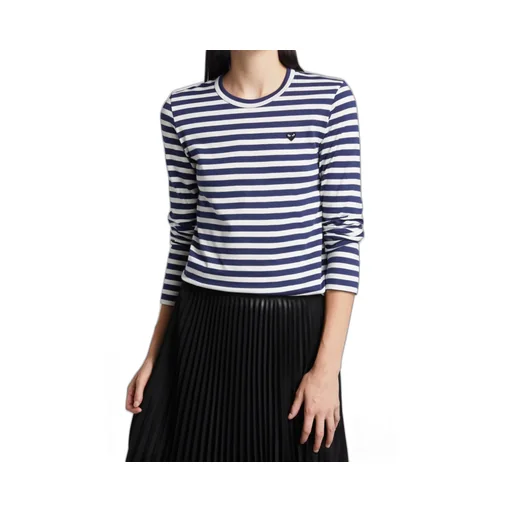 Love Decal Striped T-Shirt