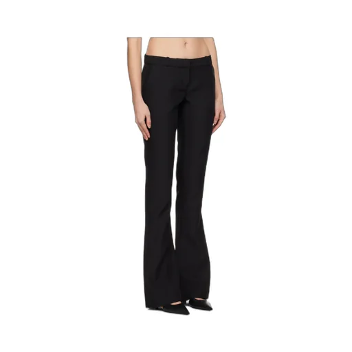 Rear-Pocket Flared Trousers
