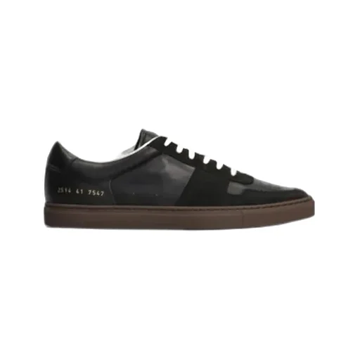 Leather Lace-Up Low-Top Sneakers