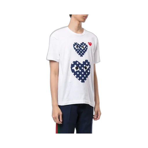 Heart Print Crew Neck T-Shirt