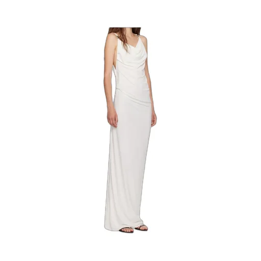 Cowl-Neck Strap Dress