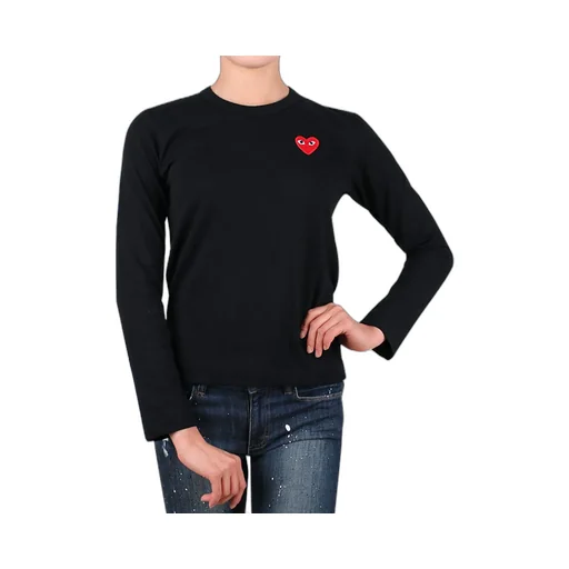 Heart Patch Crewneck Jumper