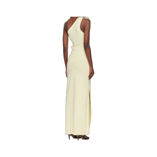 Asymmetric Flower Midi Dress