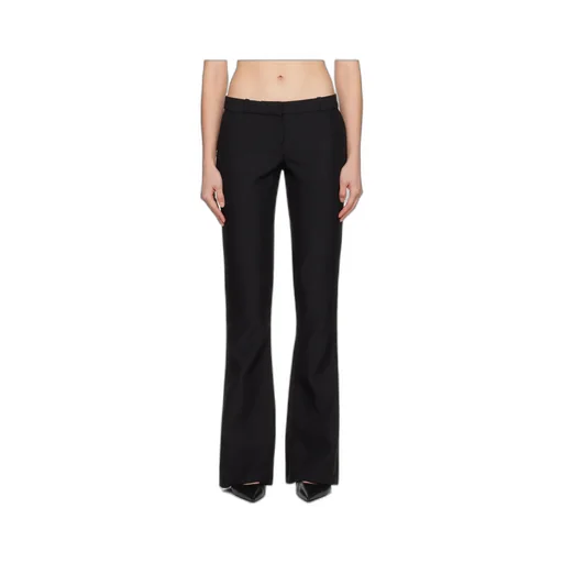Rear-Pocket Flared Trousers