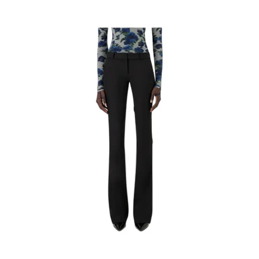 Rear-Pocket Flared Trousers