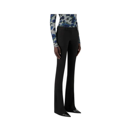 Rear-Pocket Flared Trousers