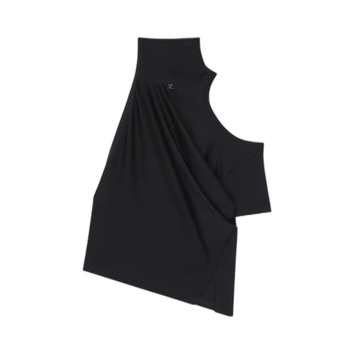 Twisted Asymmetrical Cut-Out Shoulder Blouse