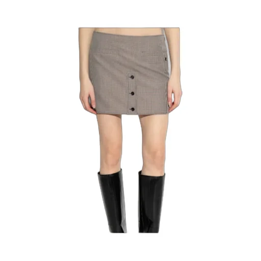 Houndstooth Pattern Short Skirt