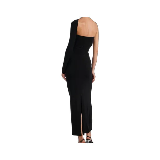 One-Shoulder Crepe Dress