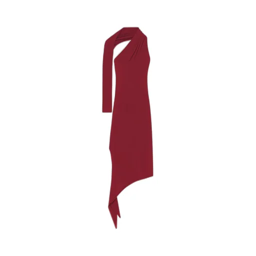 Slash Crepe Maxi Dress